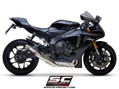 YAMAHA YZF R1 (2021-2025) - R1M GP70-R Muffler, with Titanium end cap, with de-cat link pipe