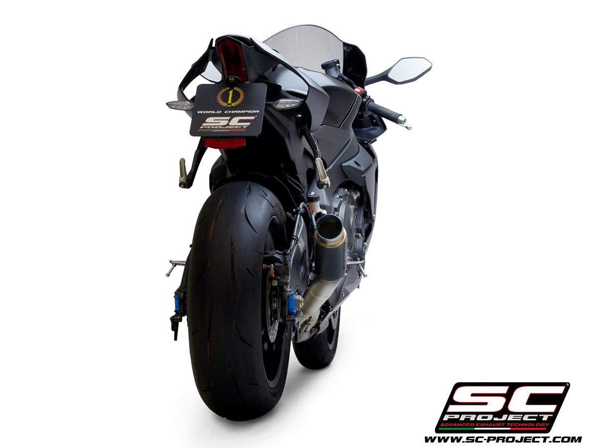 YAMAHA YZF R1 (2026) - R1M GP70-R Muffler, with Titanium end cap, with de-cat link pipe