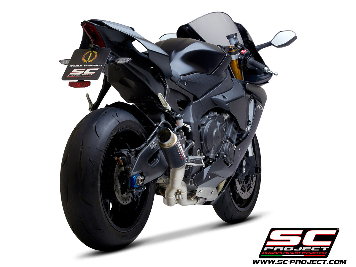 YAMAHA YZF R1 (2026) - R1M GP70-R Muffler, with Titanium end cap, with de-cat link pipe