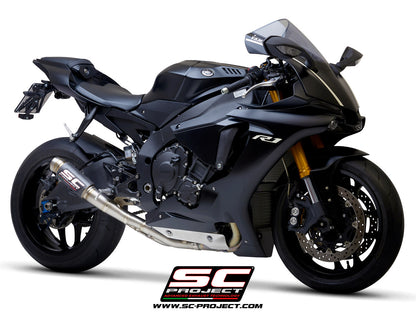 YAMAHA YZF R1 (2021-2025) - R1M GP70-R Muffler, with Titanium end cap, with de-cat link pipe