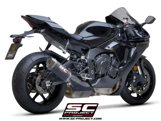 YAMAHA YZF R1 (2021-2025) - R1M SC1-S Muffler, with Carbon fibre end cap