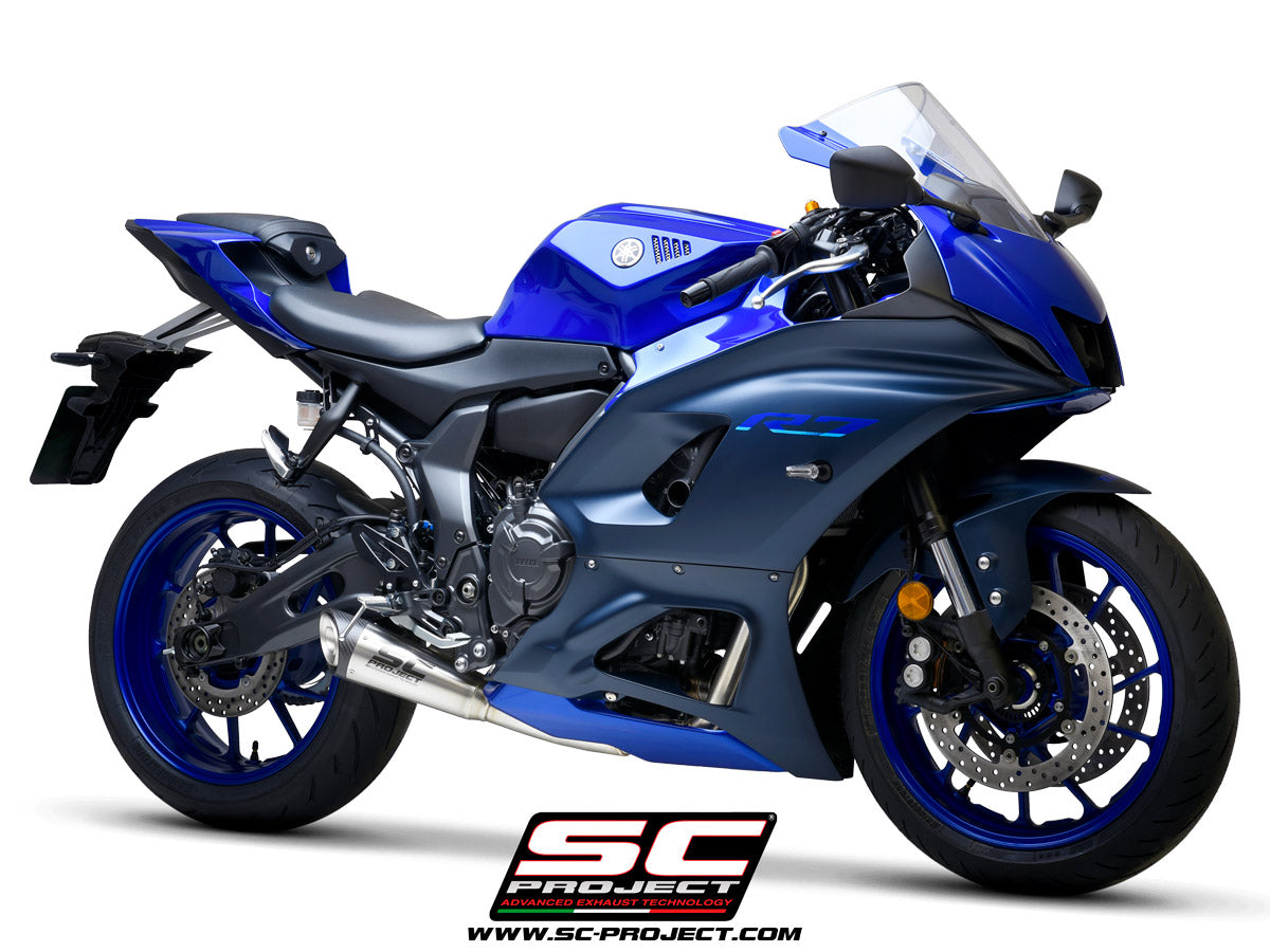 Yamaha YZF R7 (2026) 2-1 Stainless steel full exhaust system, with S1 stainless steel exhaust