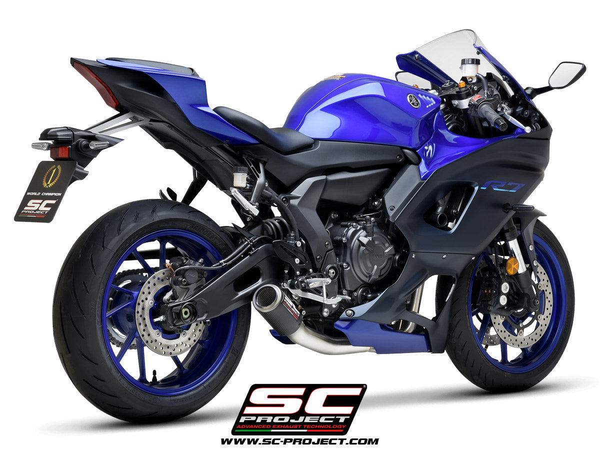 YAMAHA YZF R7 (2026) Full 2-1 stainless steel exhaust system, with CR-T muffler - Racing