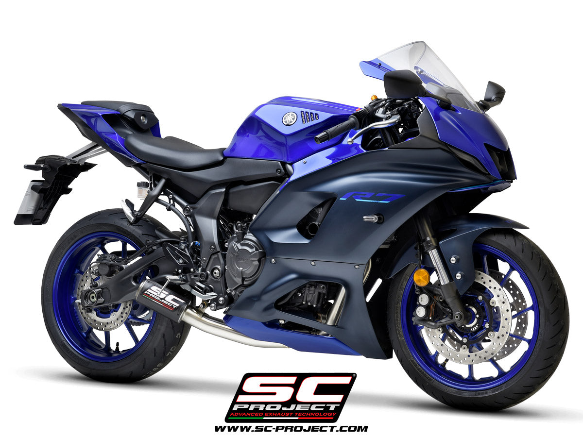 YAMAHA YZF R7 (2026) Full 2-1 stainless steel exhaust system, with CR-T muffler - Racing