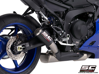 YZF R9 (2025 - 2026) 3-1 stainless steel full exhaust system, with CR-T carbon fibre exhaust , with stoneguard grid