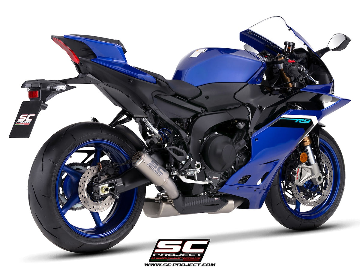 YZF R9 (2025 - 2026) 3-1 stainless steel full exhaust system, with CR-T titanium exhaust , with stoneguard grid