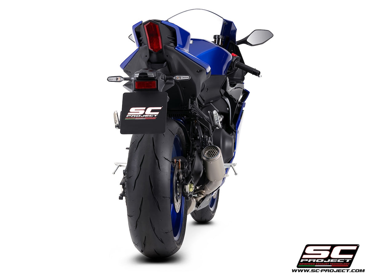 YZF R9 (2025 - 2026) 3-1 stainless steel full exhaust system, with CR-T titanium exhaust , with stoneguard grid