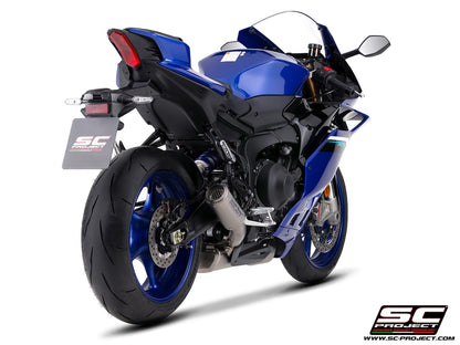 YZF R9 (2025 - 2026) 3-1 stainless steel full exhaust system, with CR-T titanium exhaust , with stoneguard grid