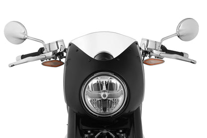 cockpit fairing »Rock ’n‘ Roll« - Blackstorm Metallic - white striped