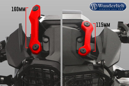 windshield MARATHON – Carrier long (160mm) – smoked grey