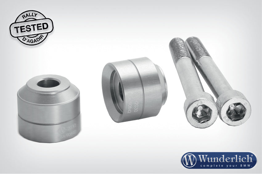 Wunderlich handlebar riser 20mm - silver