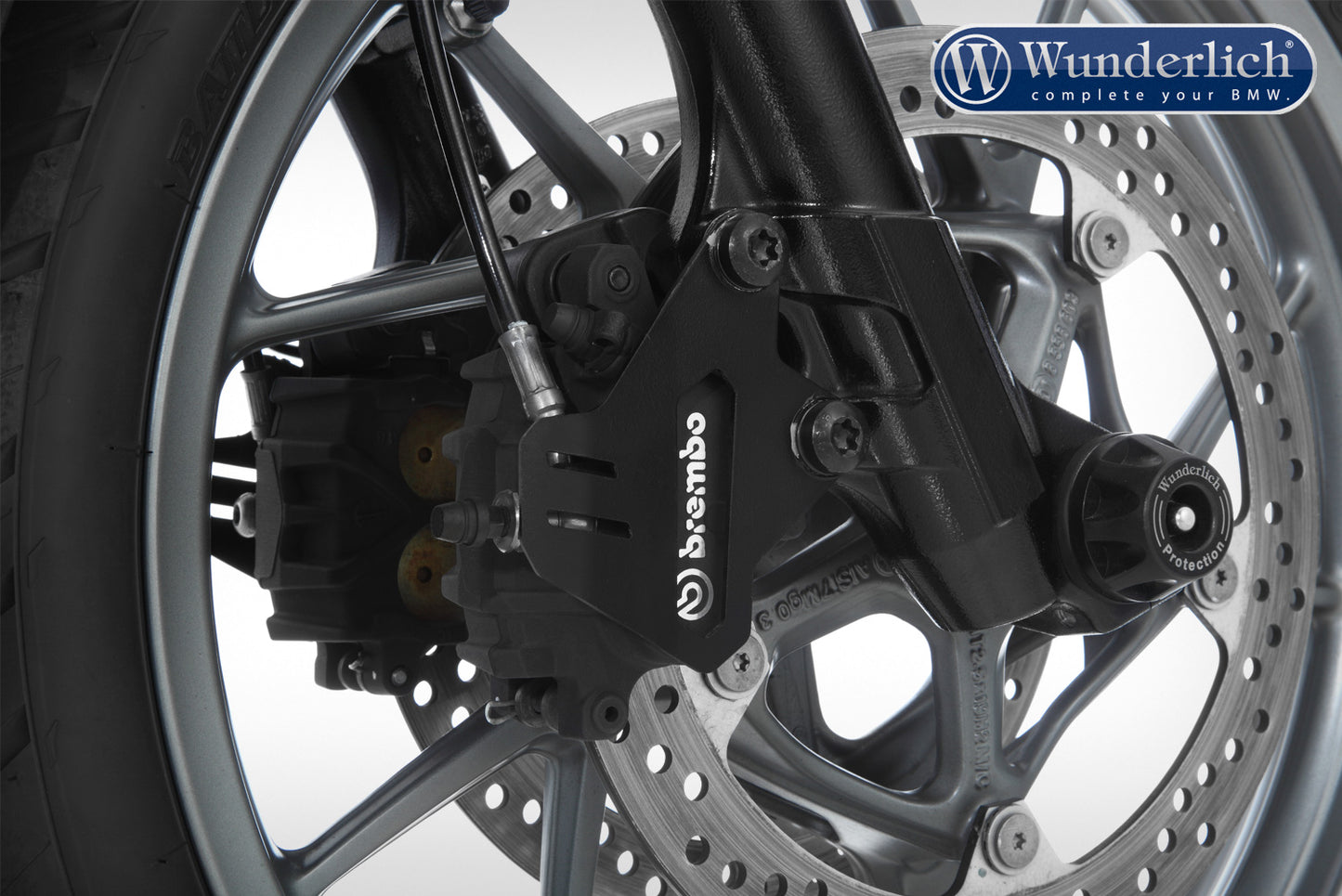 front brake caliper cover set - black