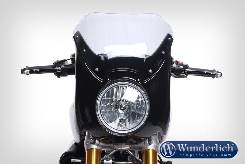 Wunderlich “Daytona” R nineT cockpit fairing 2017+ - Black Storm Metallic