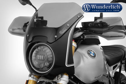 Wunderlich “Daytona” R nineT cockpit fairing - black-white