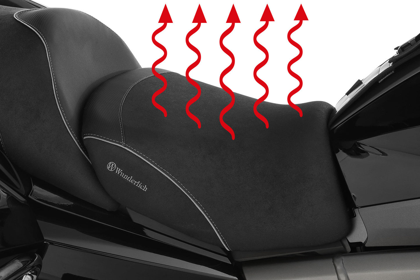 AKTIVKOMFORT rider seat with seat heating - standard - black