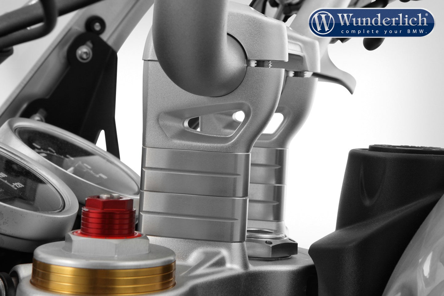 handlebar riser - 40mm - silver