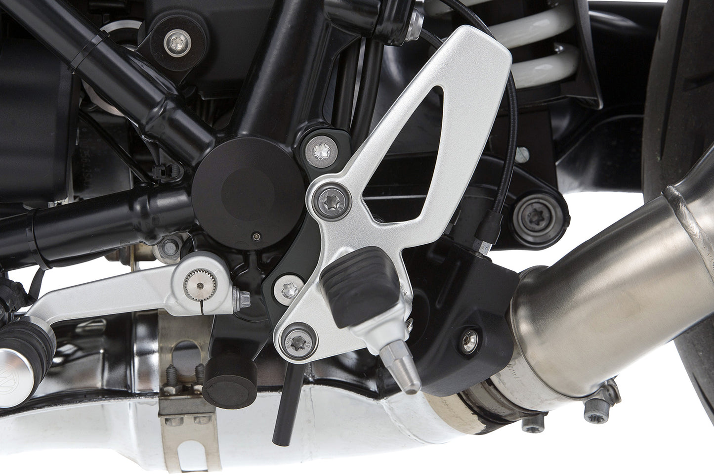 footrest lowering kit rider (EURO 5) - black