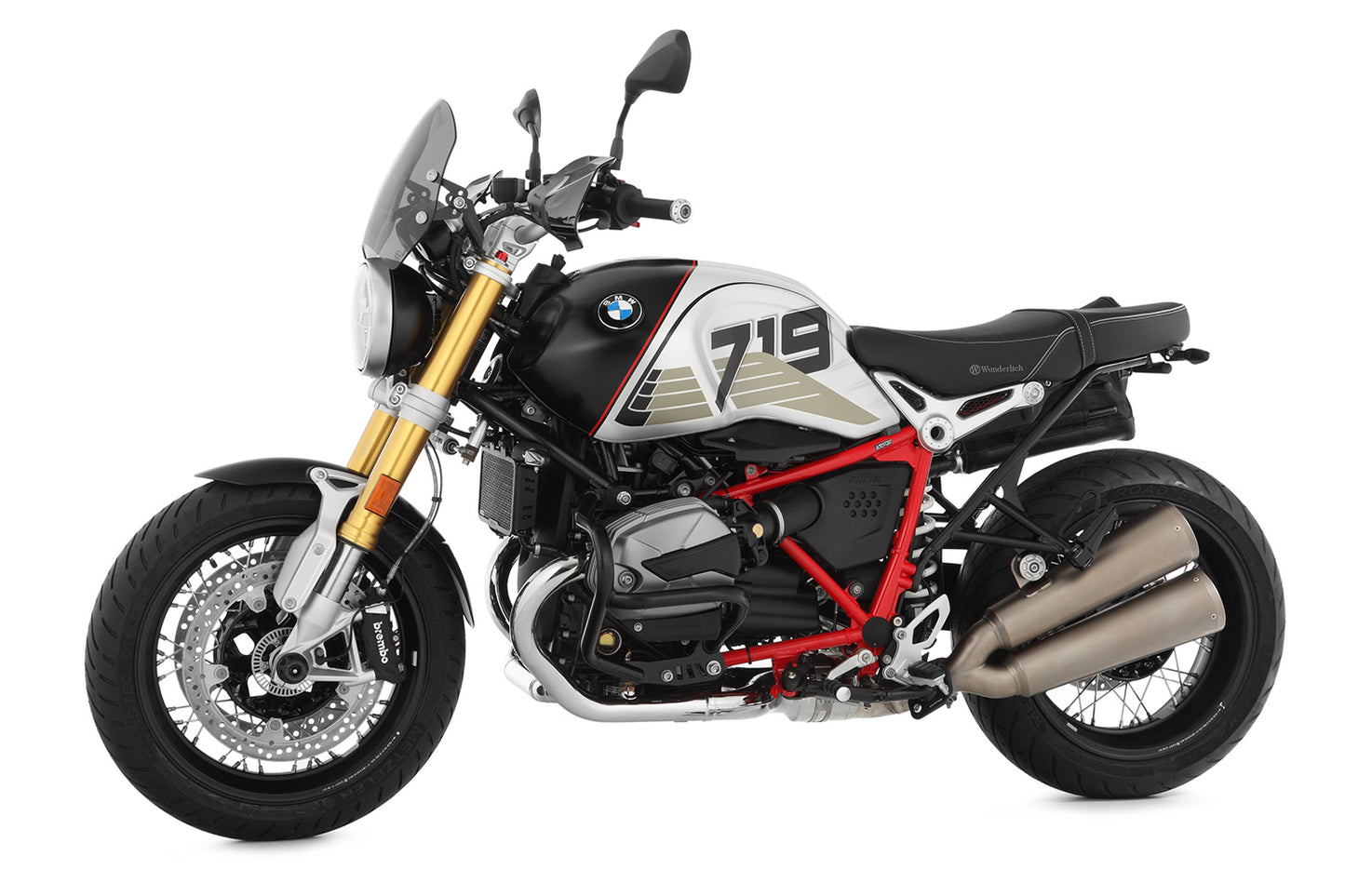 footrest lowering kit rider (EURO 5) - black