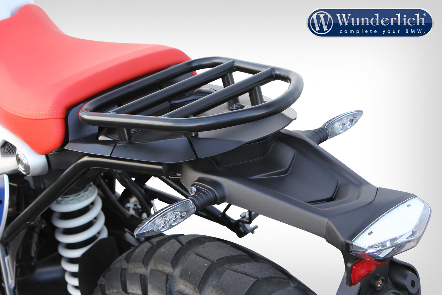 pillion luggage rack “Rallye” - with passenger frame - black