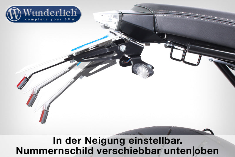 Wunderlich license plate holder SPORT with orig. rear light holder - black