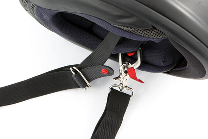 helmet carry strap - Double D-ring lock - black