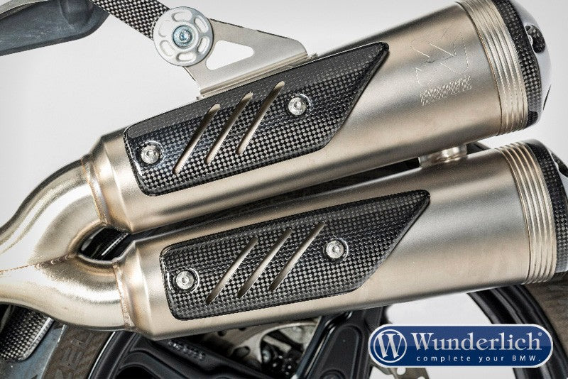 Exhaust heat guard (2-part) – carbon